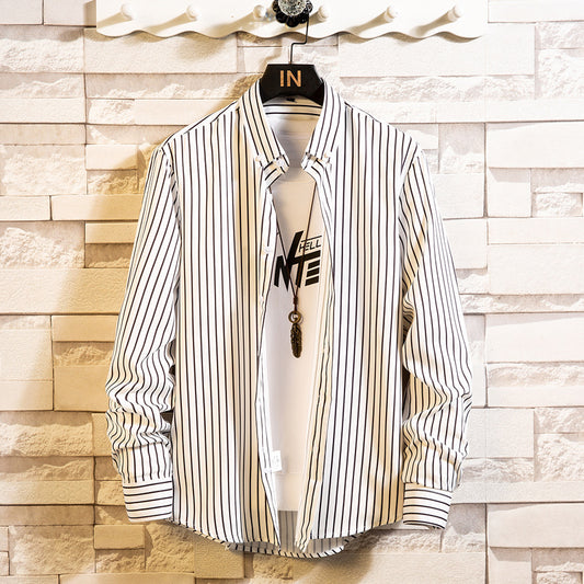 Casual Striped Long Sleeve Shirt