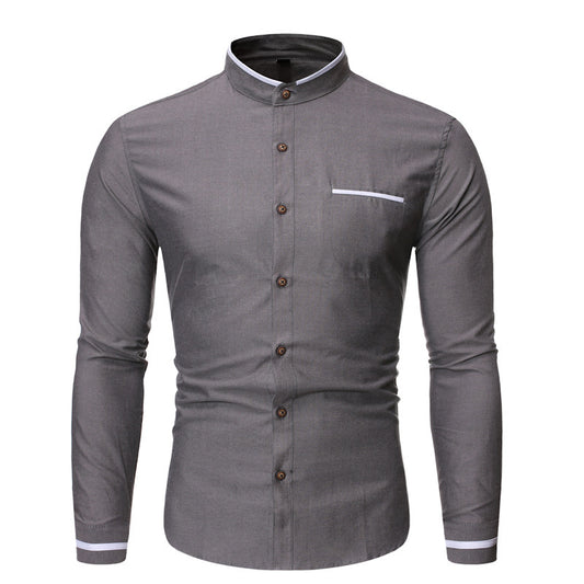 Slim Casual Shirt with Chest Pocket