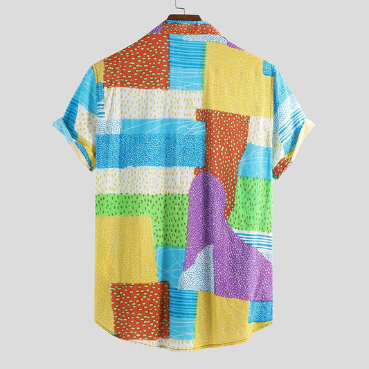 Abstract Print Relaxed Shirt