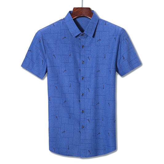 Casual Relaxed Shirt with Pattern Design