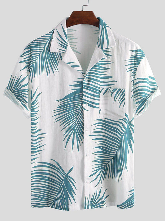 Hawaiian-Style Shirt with Relaxed Fit